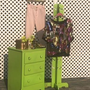 Multi Color Sequins Top